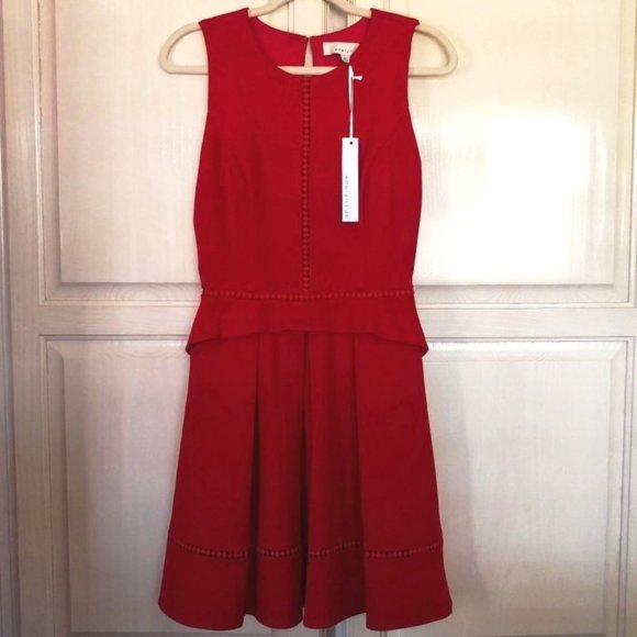 Adelyn Rae Red Sleeveless Mid Dress +2 More Dresses Bundle NWT - Picture 2 of 12